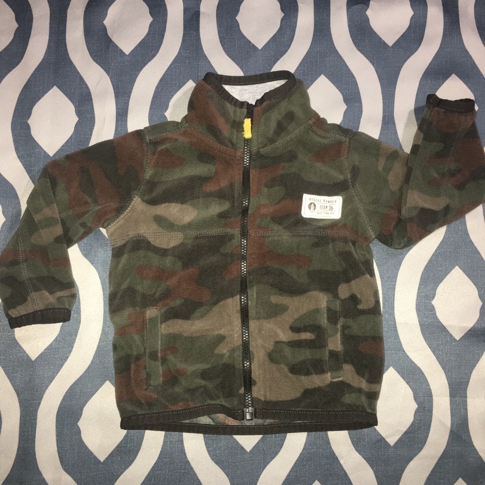 Carter's camouflage zip jacket size 12 months